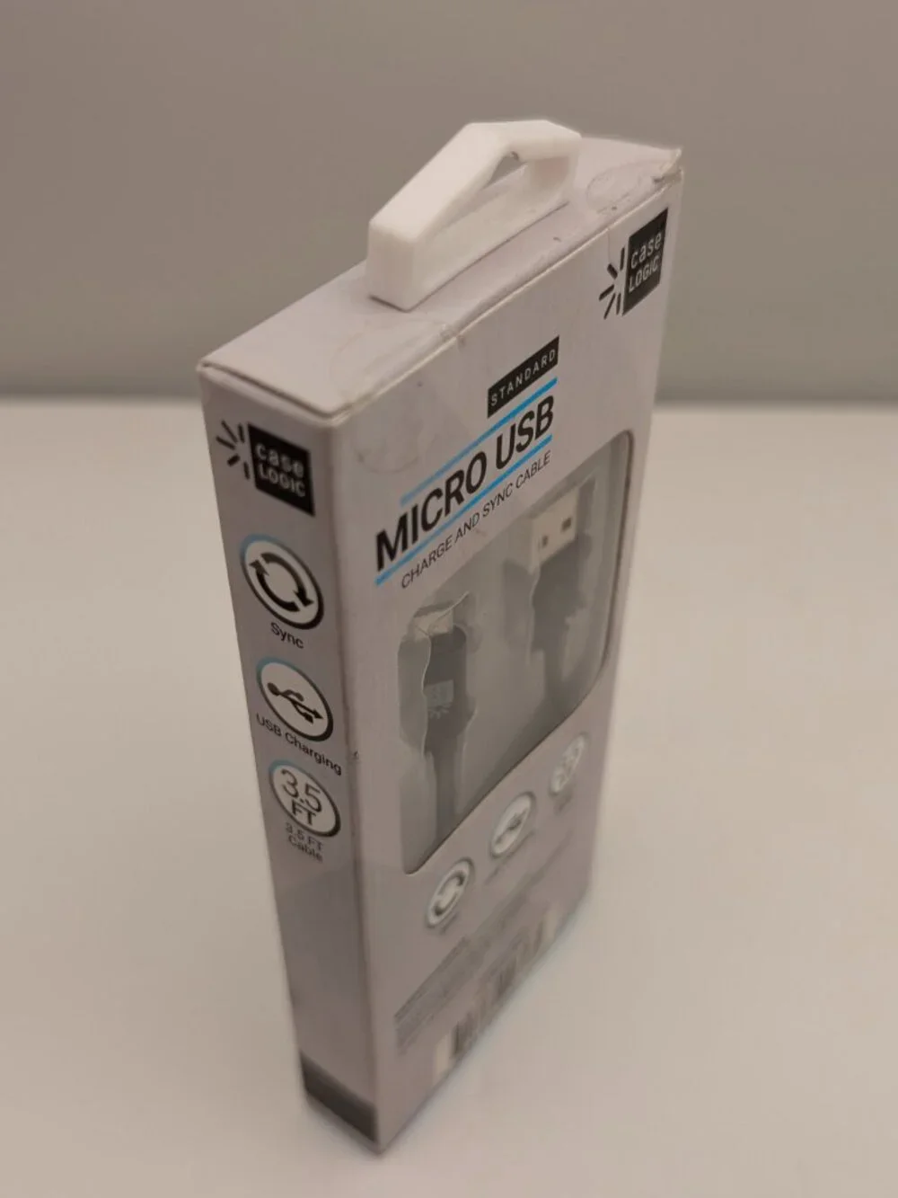 CASE LOGIC Standard Micro USB Charge & Sync Cable | CL-CBLMC-BLK | 3.5' | NEW